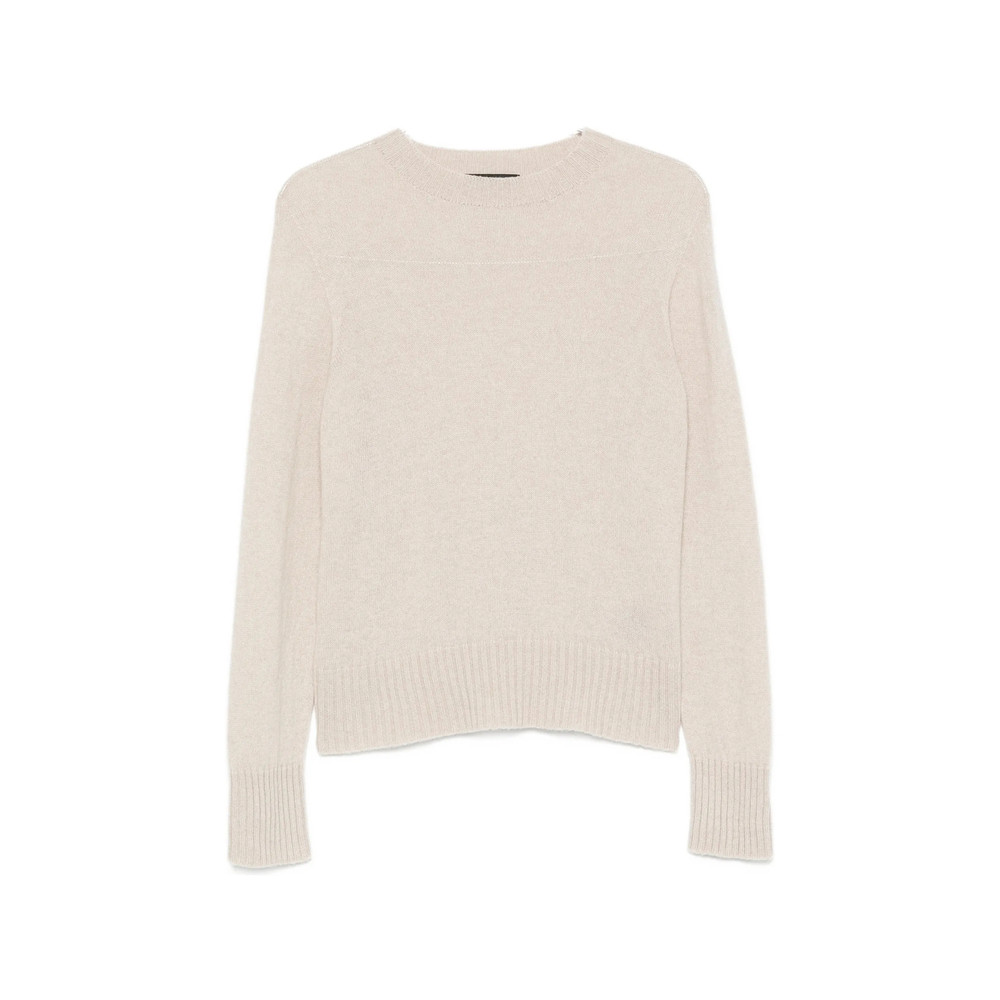 Aragona Ribbed-trim Crew Neck Sweater