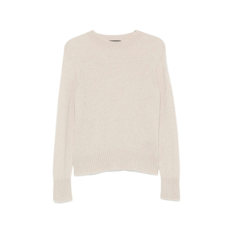 Aragona Ribbed-trim Crew Neck Sweater