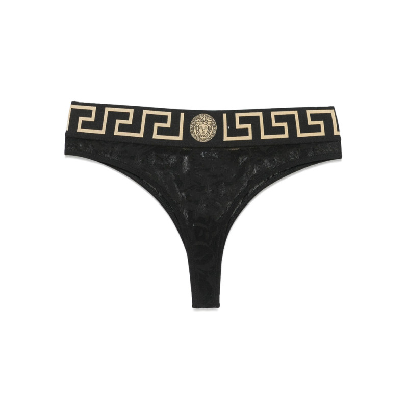 Versace Underwear Greca Border Thong