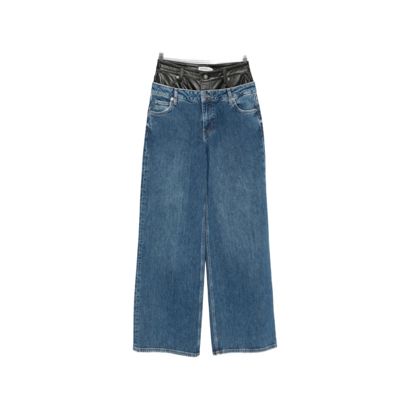 Simkhai Layered-waistband Jeans