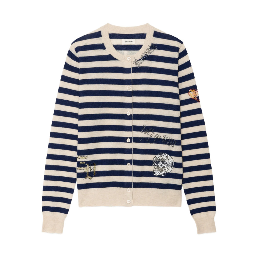Zadig & Voltaire Missya Striped Cardigan