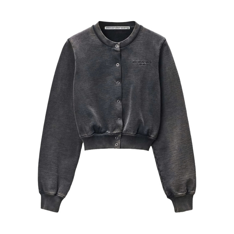 Alexander Wang Snap-buttons Crew-neck Sweatshirt