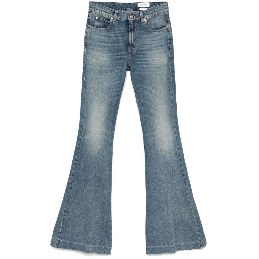 Alexander Mcqueen Mid-rise Flared Jeans