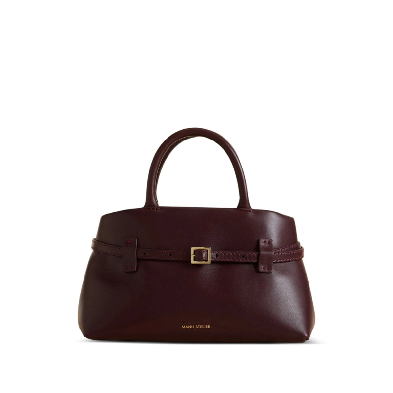 Manu Atelier Buckle-strap Tubular-handle Tote Bag