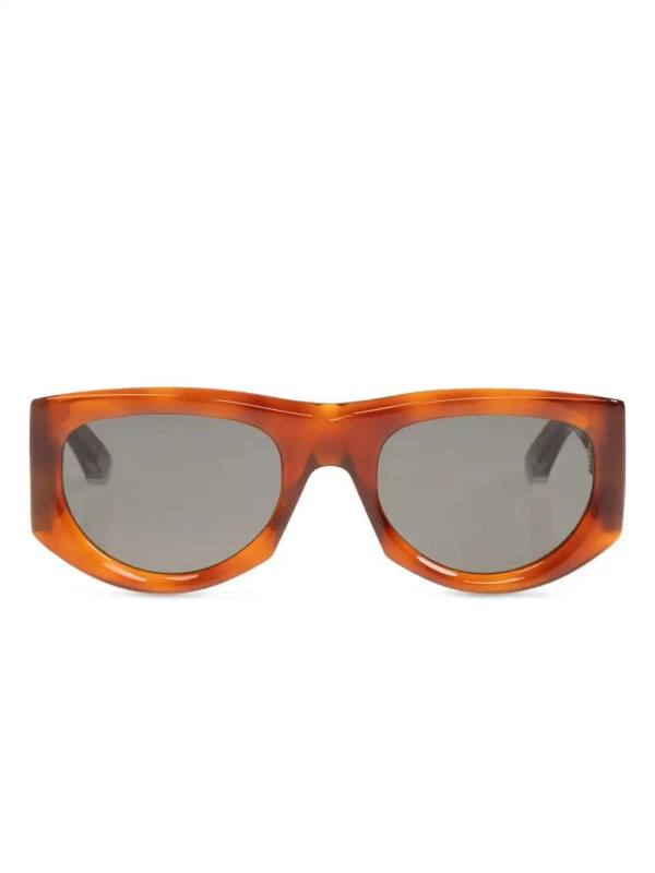 oval-frame sunglasses
