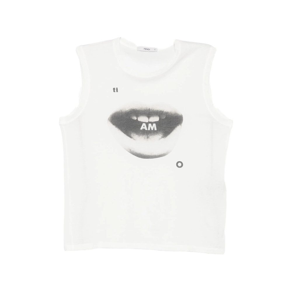 Fendi Graphic-print Sleeveless Top