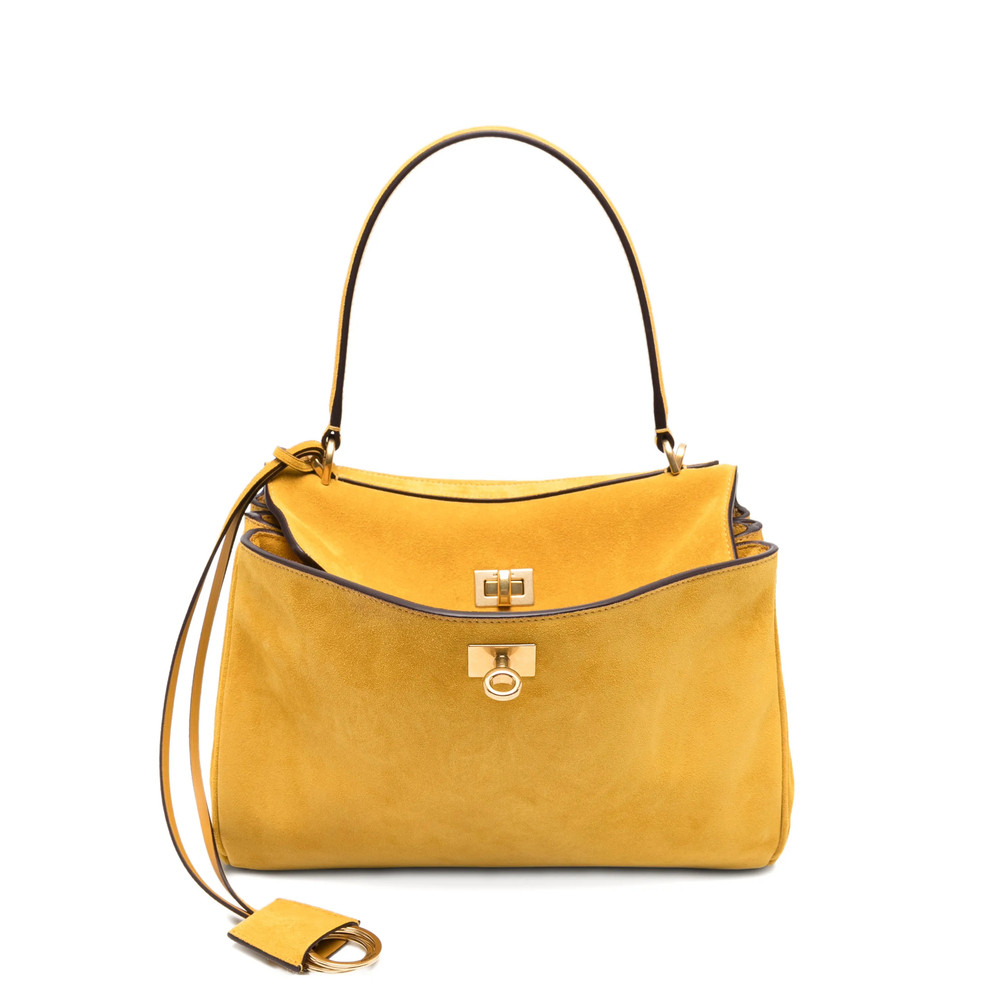 Balenciaga Small Rodeo Suede Tote Bag