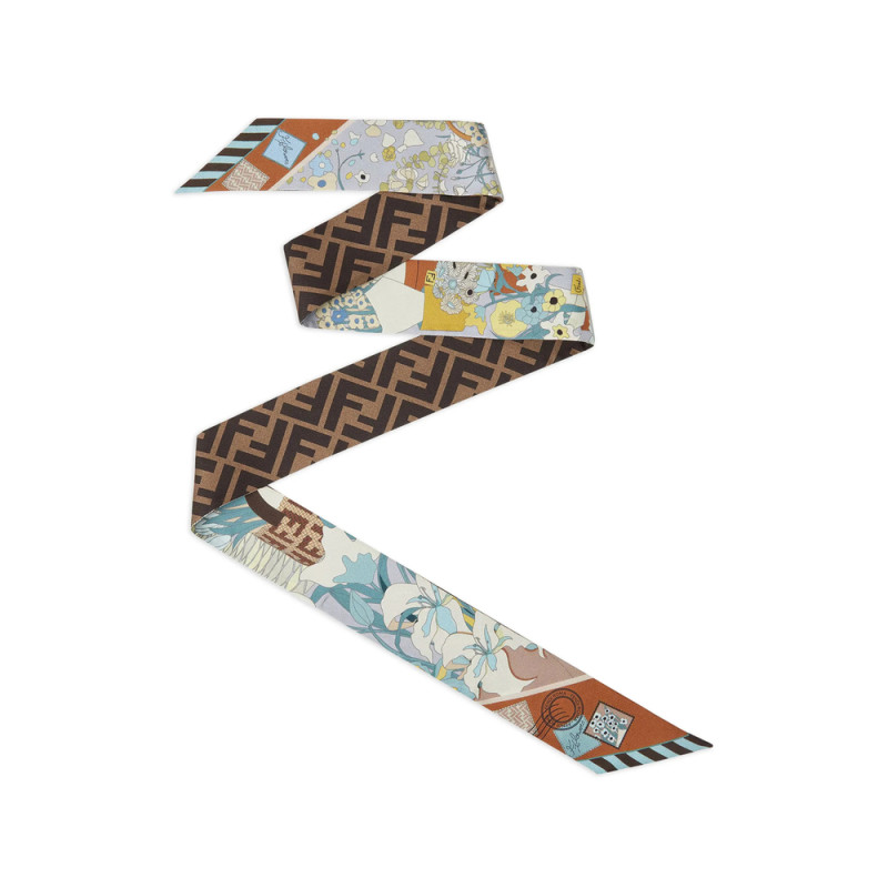 Fendi Wrappy Floral-print Scarf