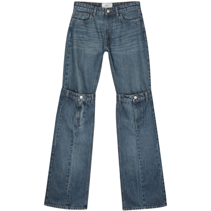 Coperni Layered-design Cotton Jeans