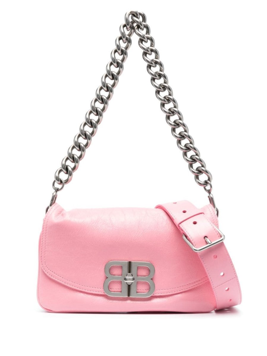 small BB Soft Flap leather shoulder bag