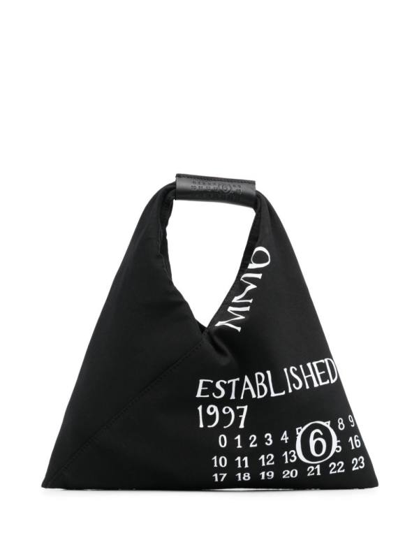 numbers-motif tote bag
