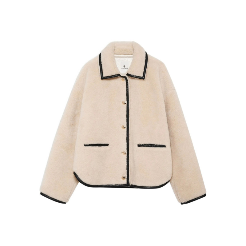 Anine Bing Piped Camden Teddy Jacket