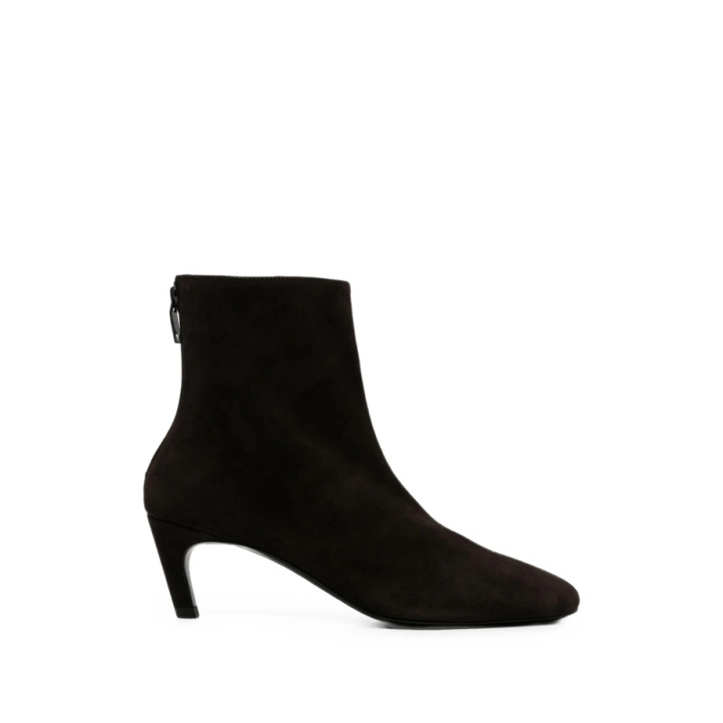 Toteme Suede Rear-zip Ankle Boots