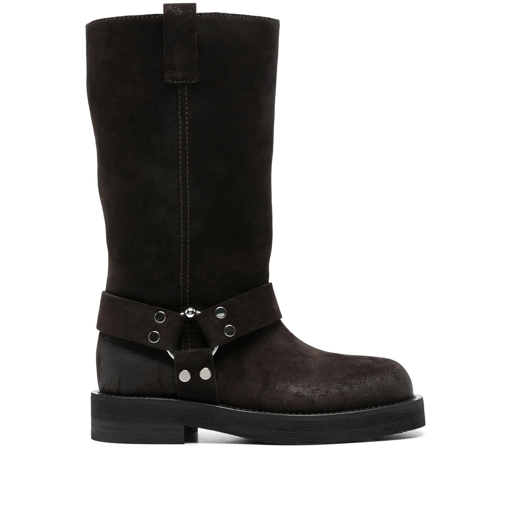 3juin Demi Buckle-strap Suede Boots