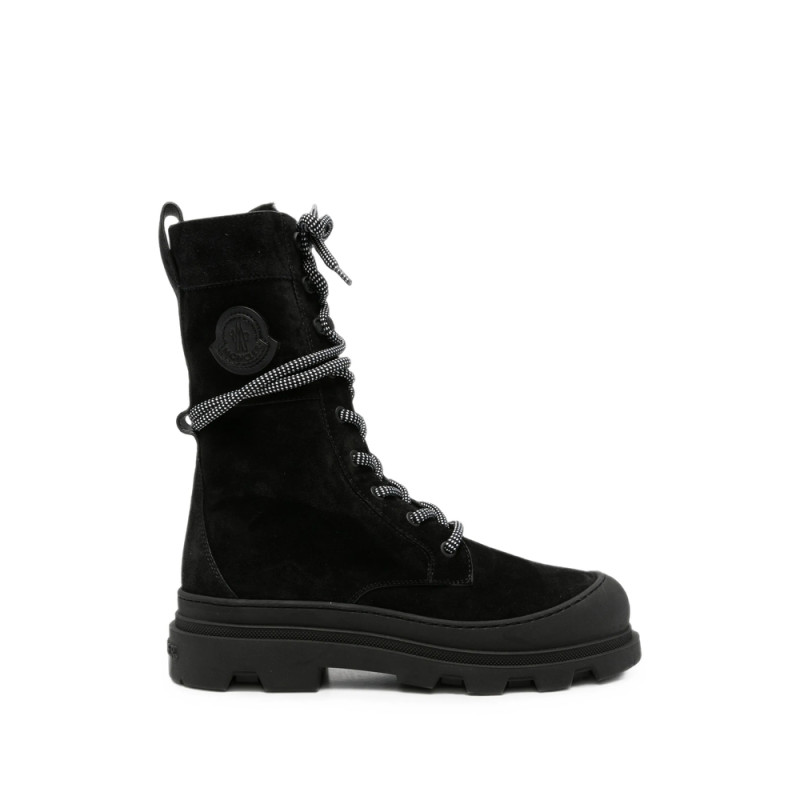 Moncler Vera High Lace-up Suede Boots