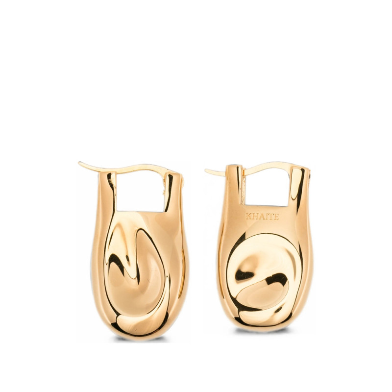 Khaite Engraved-logo Earrings