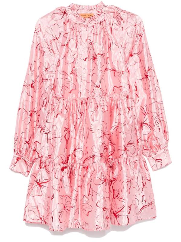 Foil Foliage mini dress