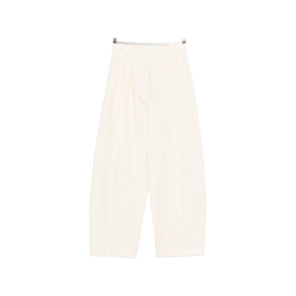 Mark Kenly Domino Tan Pleated Palazzo Pants