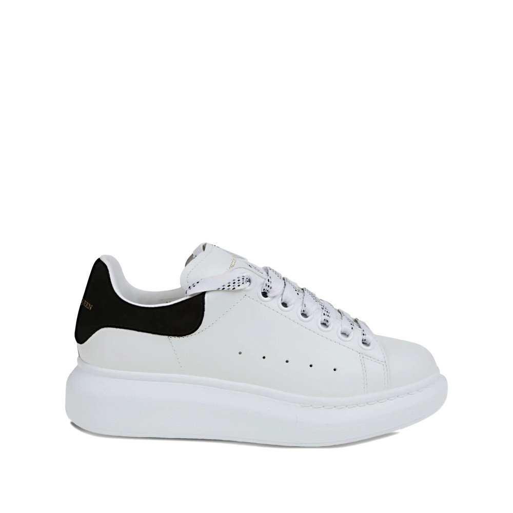 Alexander Mcqueen Leather Suede-heel Sneakers