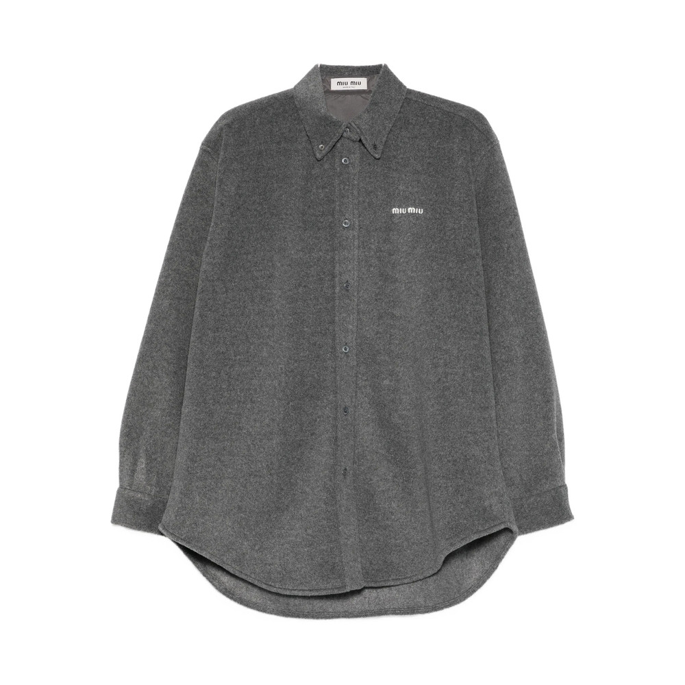 Miu Miu Logo-embroidered Shirt