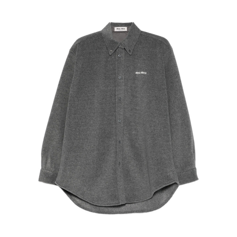 Miu Miu Logo-embroidered Shirt