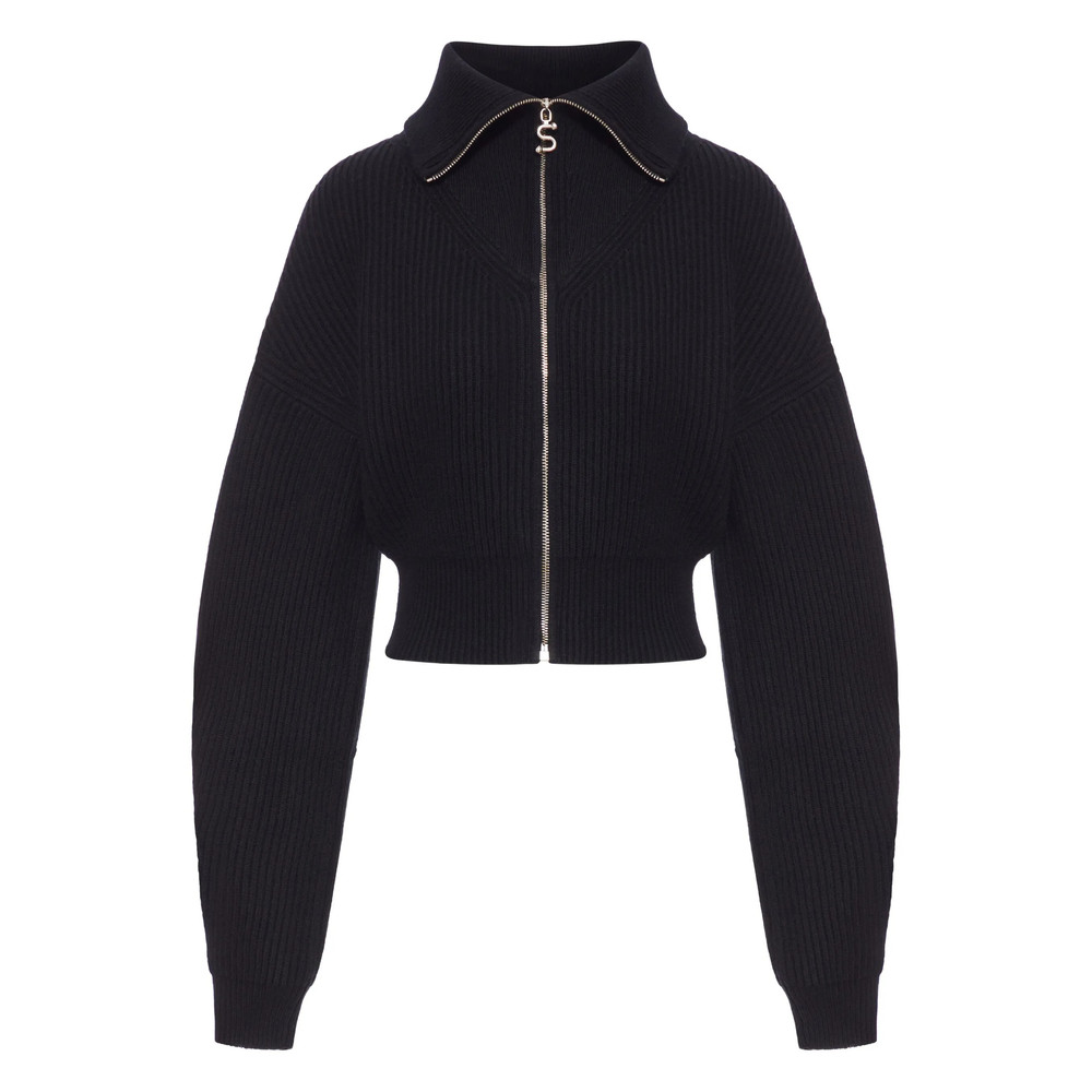 Sportmax Ribbed Zip-up Cardigan