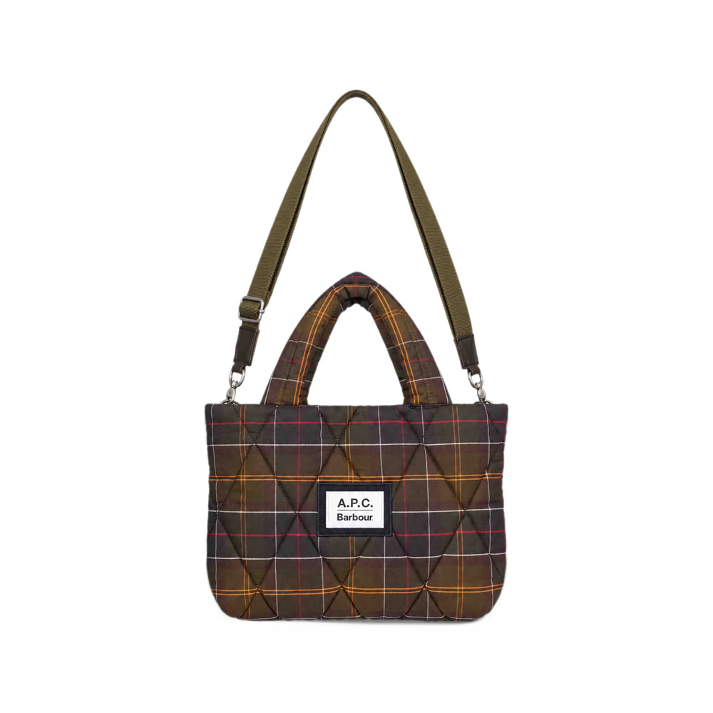 Barbour X A. p.c. A. P.C. Tartan Quilted Crossbody Bag