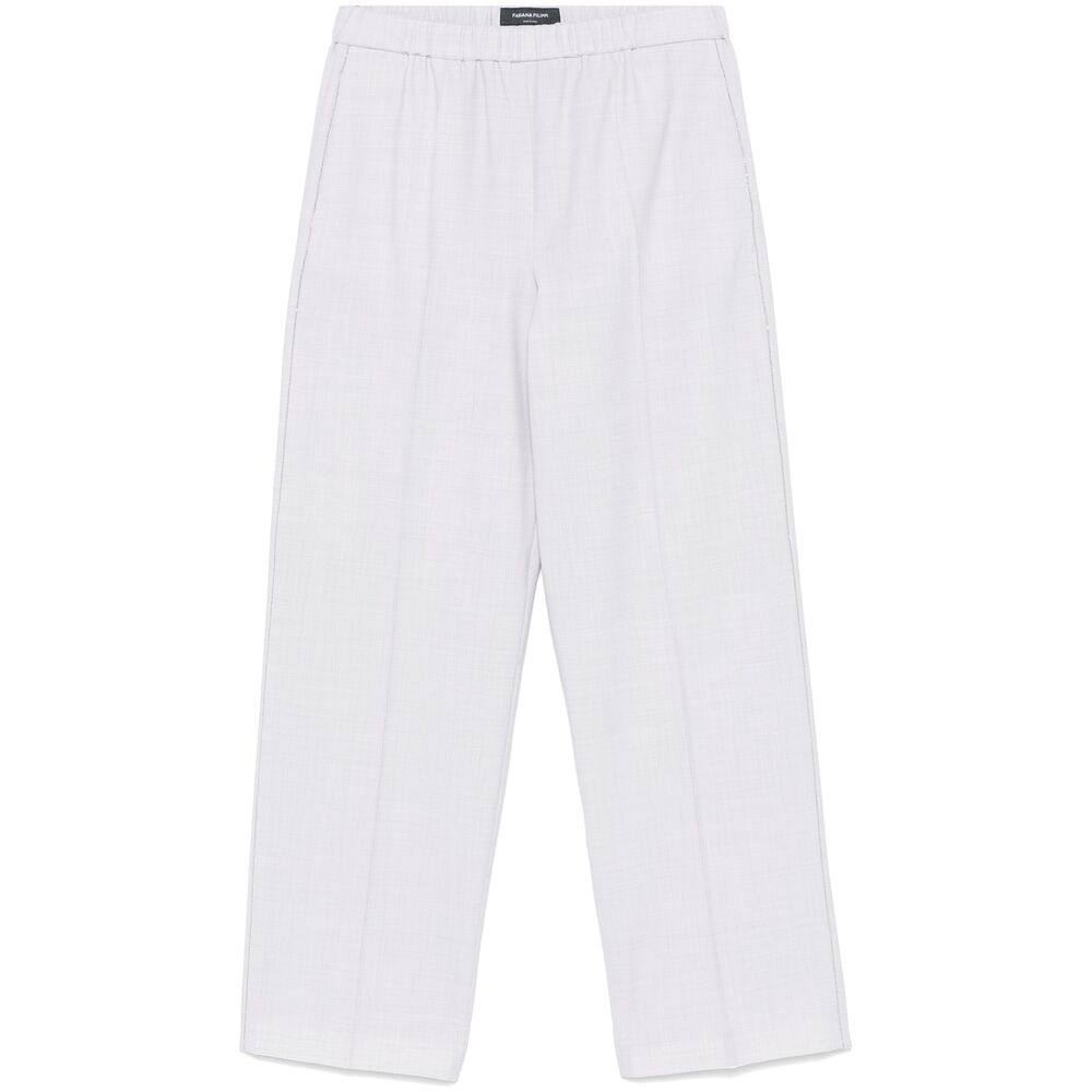 Fabiana Filippi Bead-trim Trousers