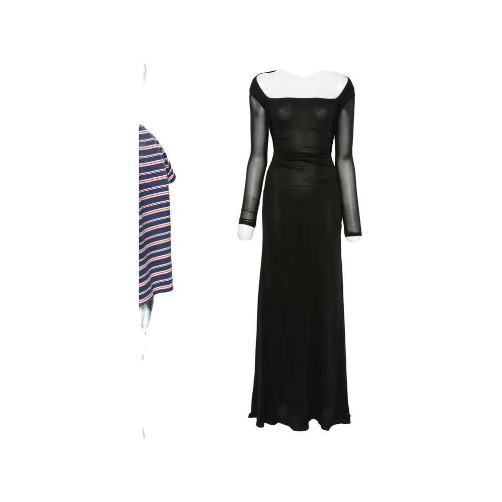 Diane Von Furstenberg Ruched Long-sleeve Maxi Dress