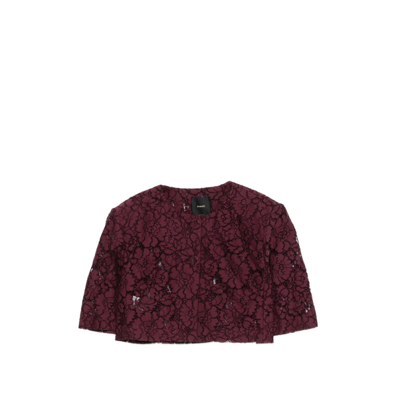 Pinko Lace-detail Cropped Jacket