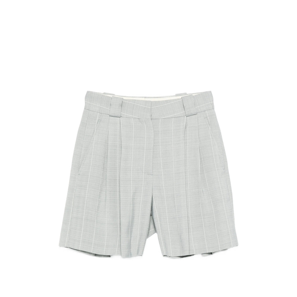 Blazé Milano After You Fell Pinstripe Pleated Shorts