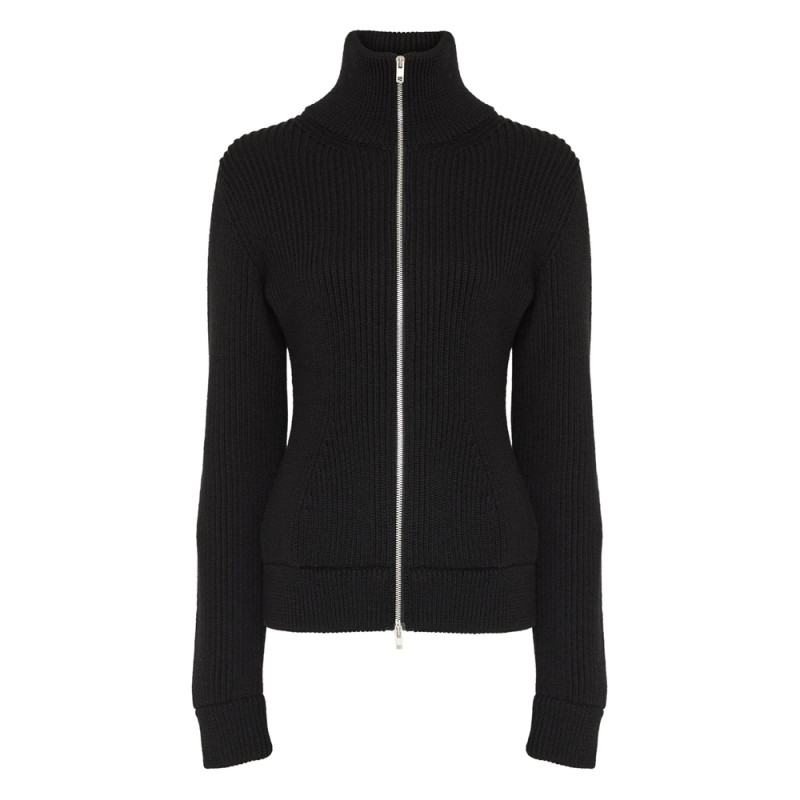 Maison Margiela Ribbed Zip-fastening Cardigan