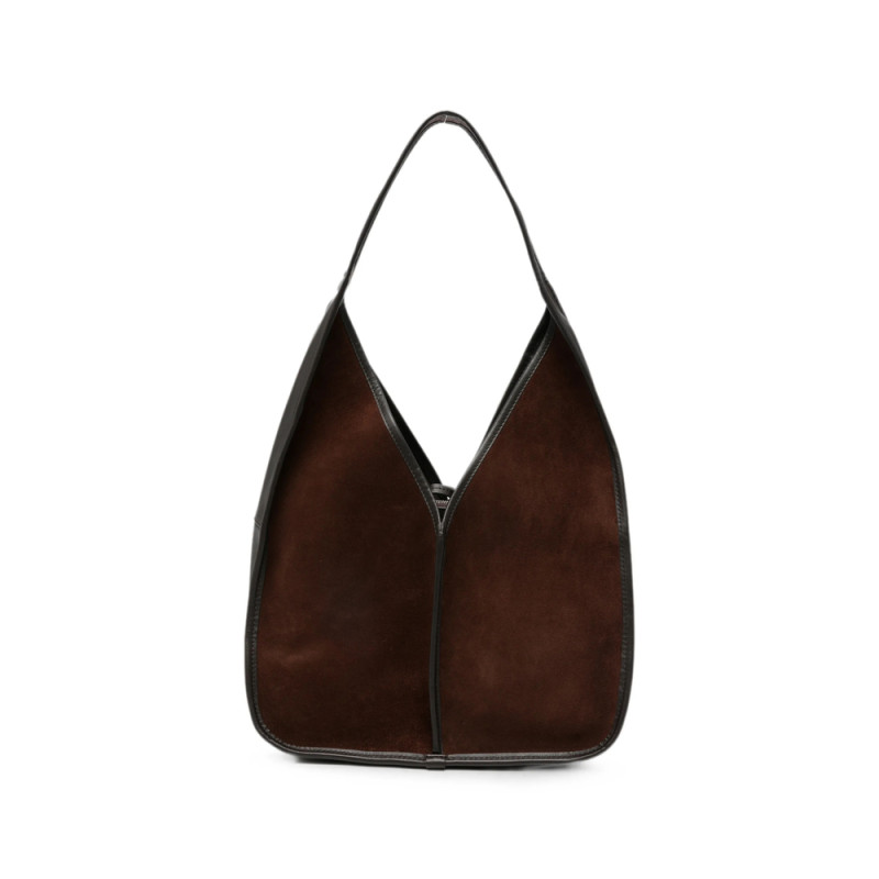 Hereu Calella Suede-panel Shoulder Bag