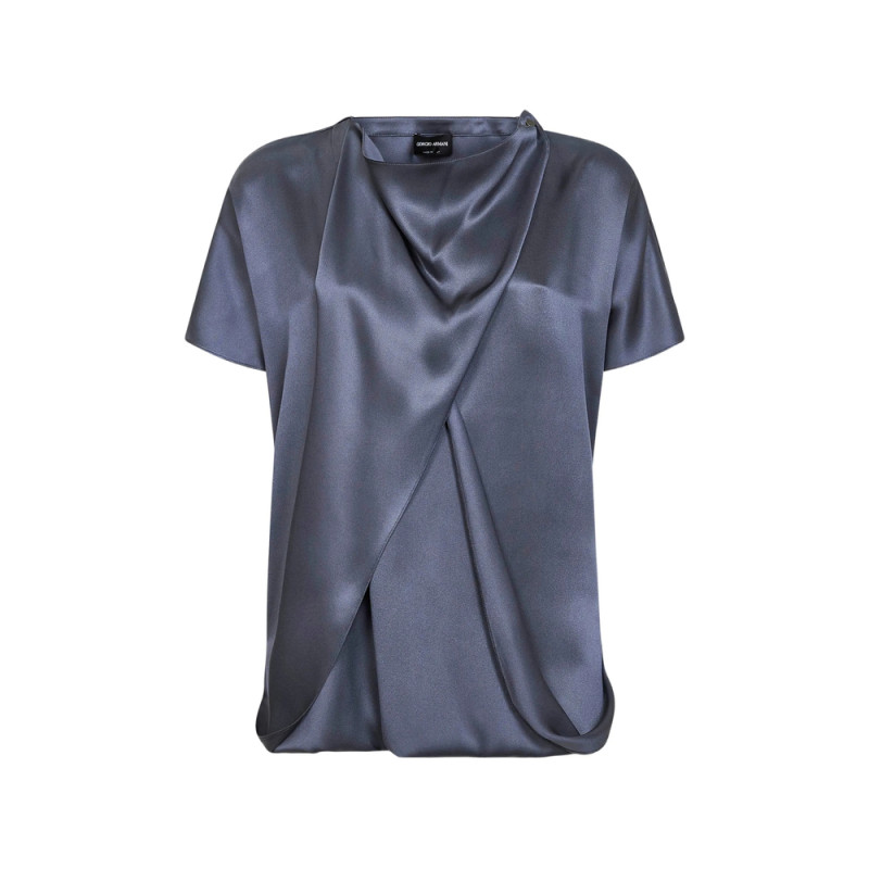 Giorgio Armani Draped Asymmetric Top