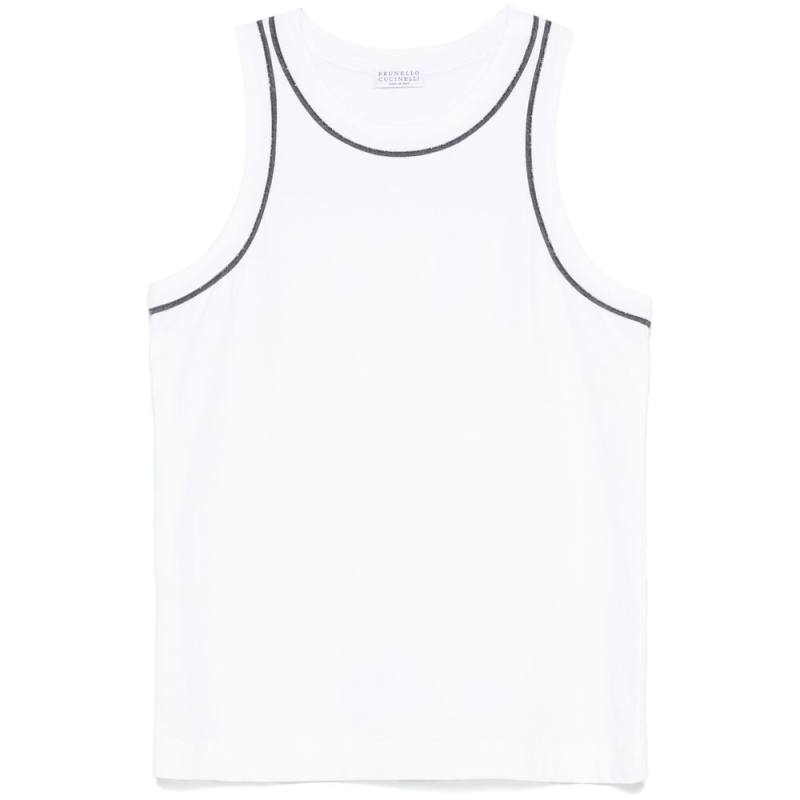 Brunello Cucinelli Bead-chain Detailed Tank Top