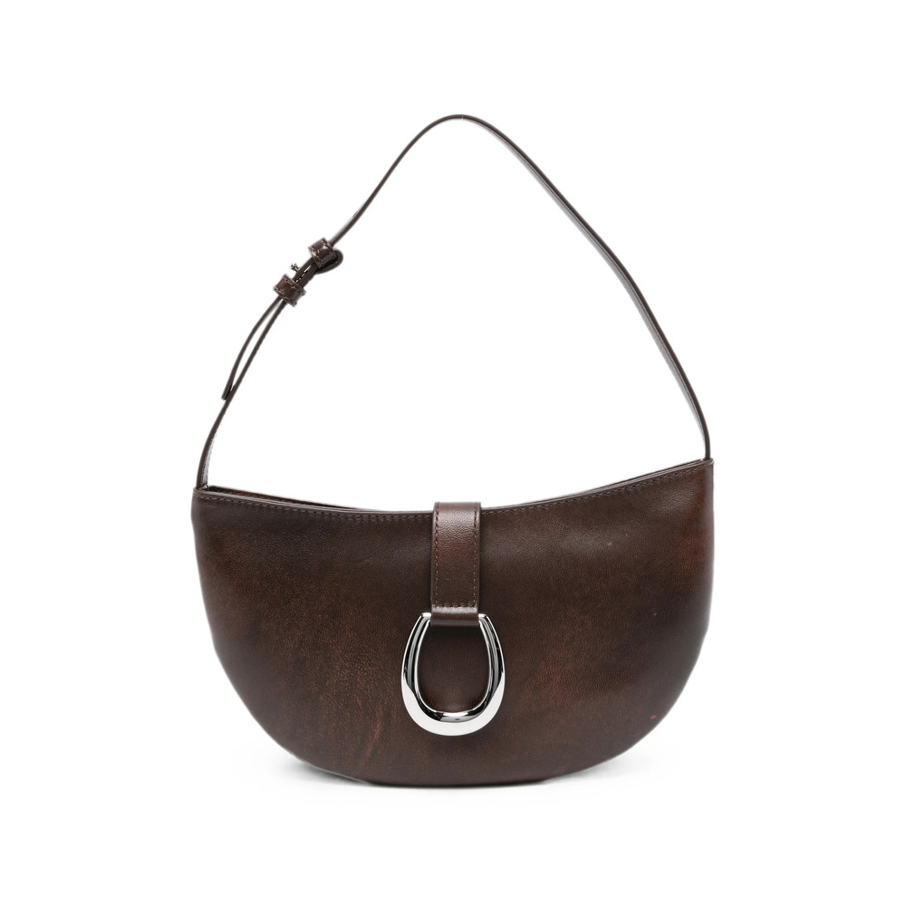 Staud Harlow Leather Shoulder Bag