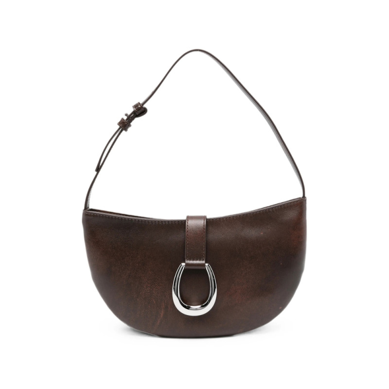 Staud Harlow Leather Shoulder Bag
