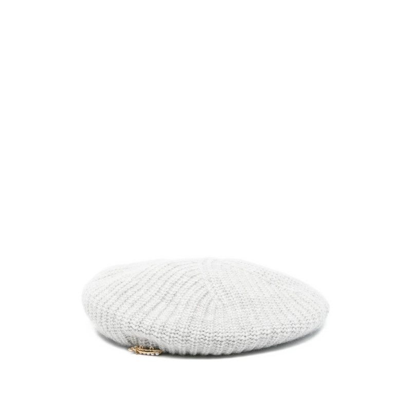 Vivetta Ribbed-knit Embellished Beret