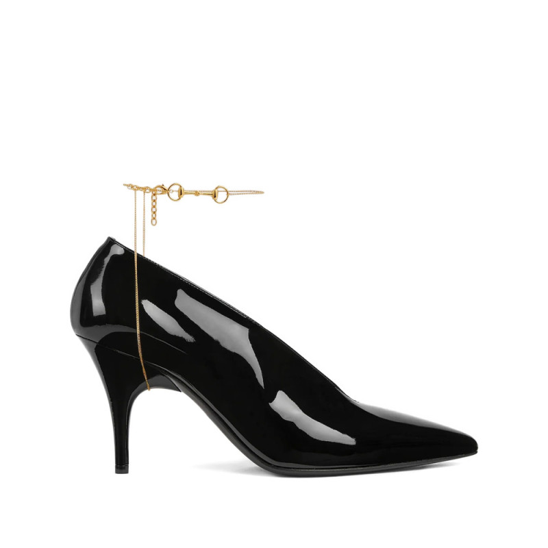 Gucci 85mm 97 Patent Leather Pumps