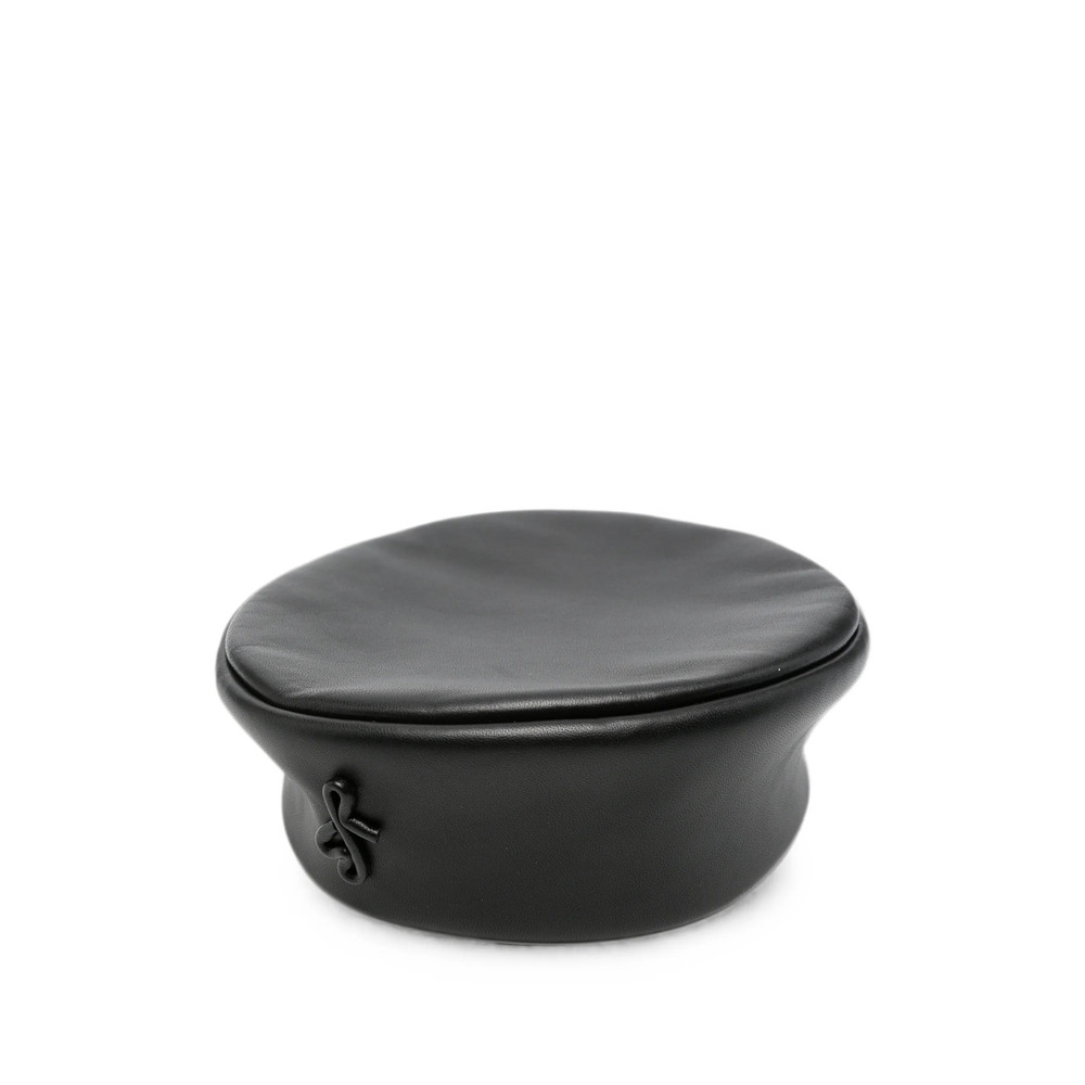 Ruslan Baginskiy Logo-plaque Leather Beret