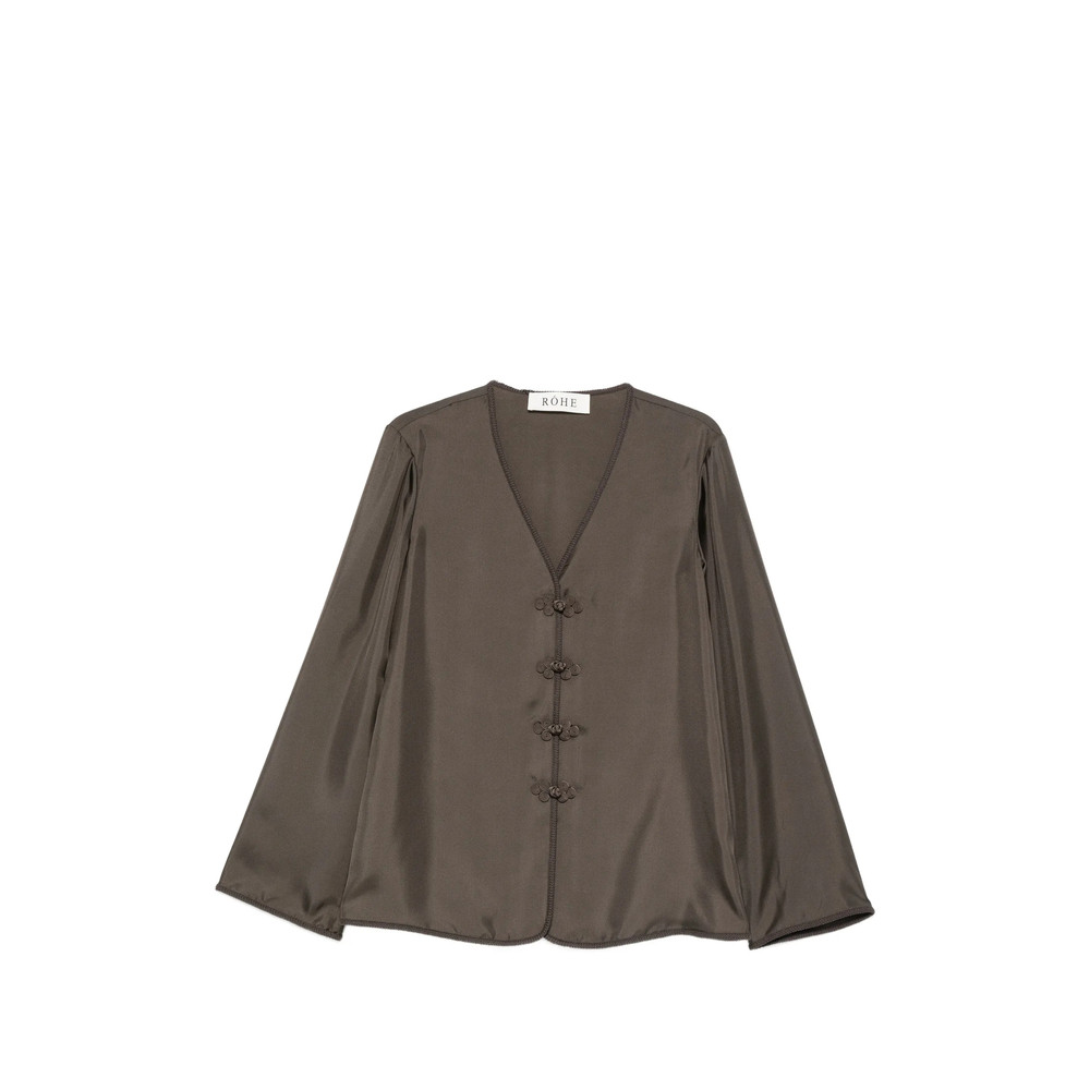 Rohe Pankou-closure Silk Blouse
