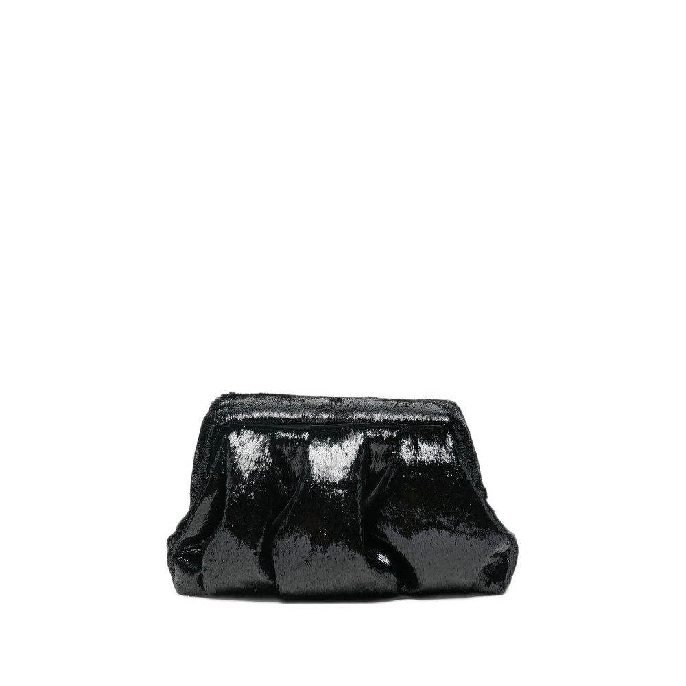 Themoirè Athena Faux-fur Clutch Bag