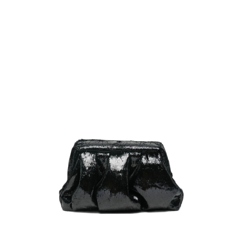 Themoirè Athena Faux-fur Clutch Bag