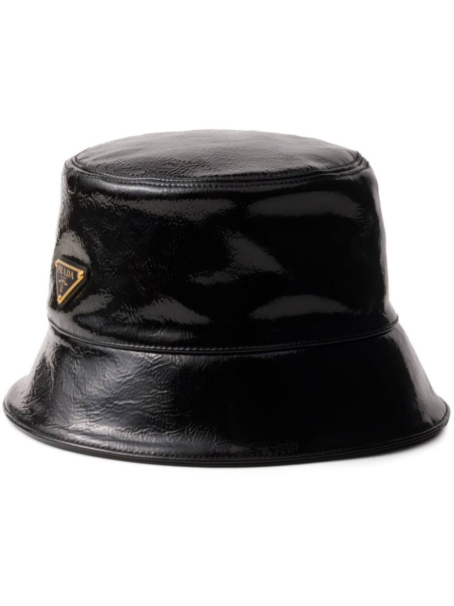 triangle-logo bucket hat