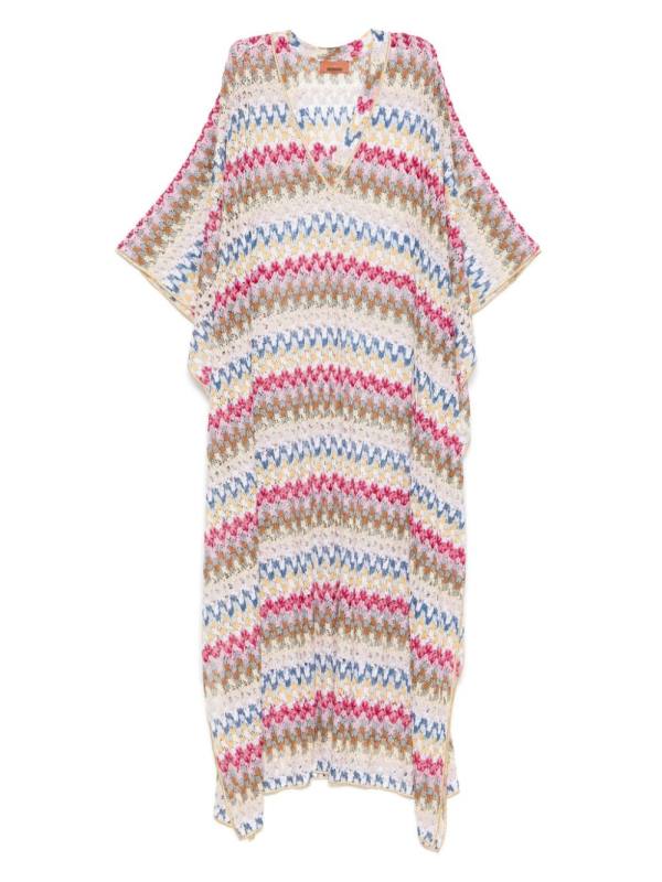 lamé crochet beach cover-up