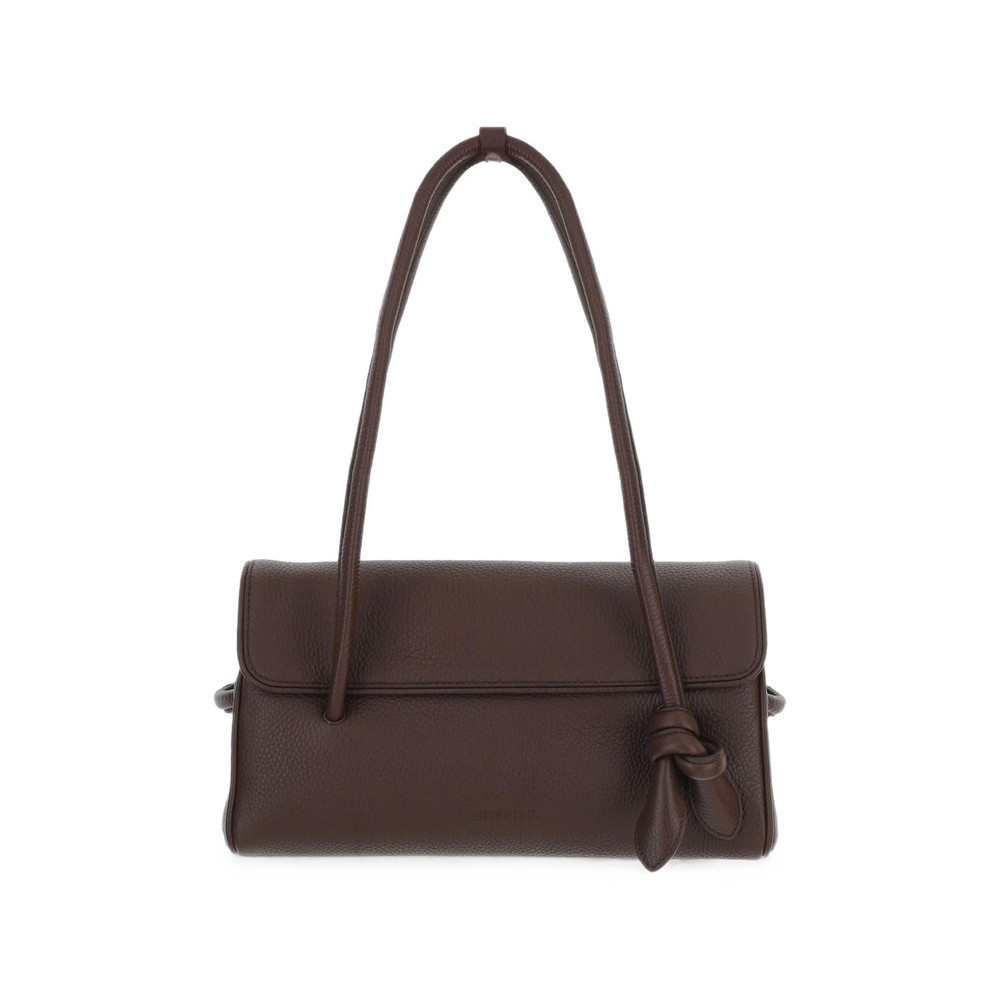 Jacquemus Knot-detail Pebbled Leather Tote Bag