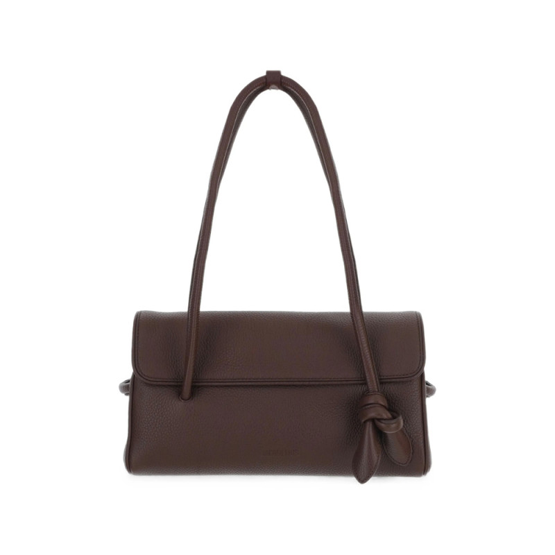 Jacquemus Knot-detail Pebbled Leather Tote Bag