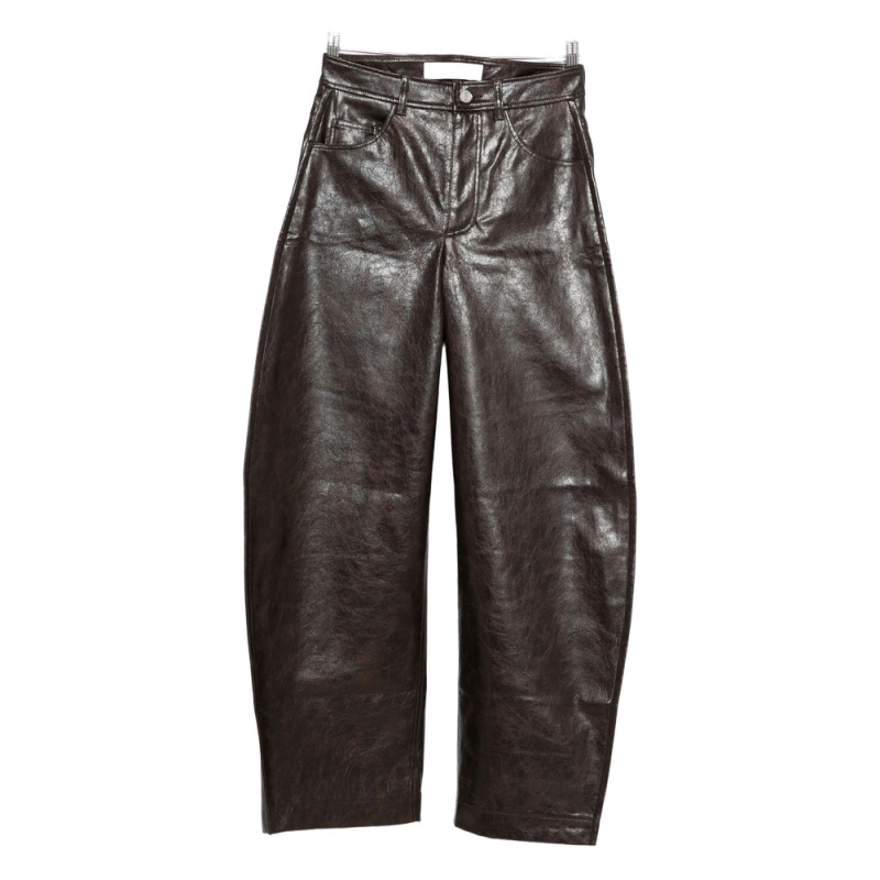 Séfr Leather Flared Trousers