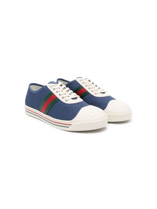 Web-Stripe canvas sneakers