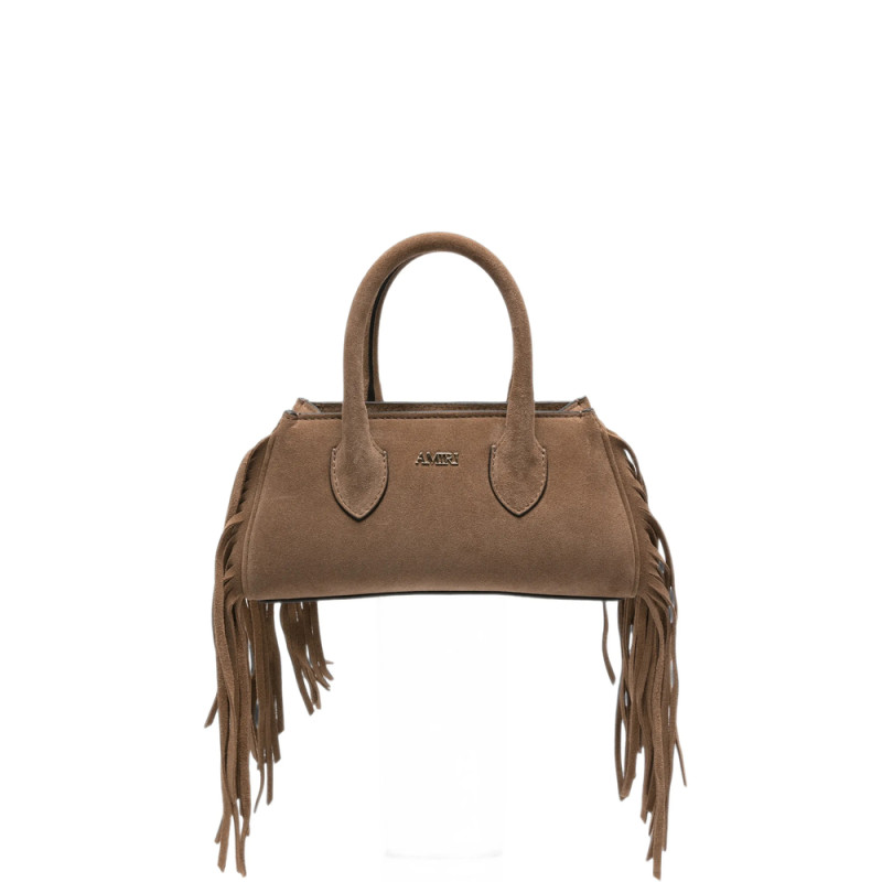 Amiri Micro Fringed Suede Tote Bag